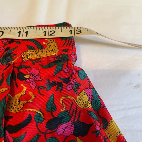 NWOT J.Crew Collection silk Twill jungle cat pants size 00 - Picture 8 of 12